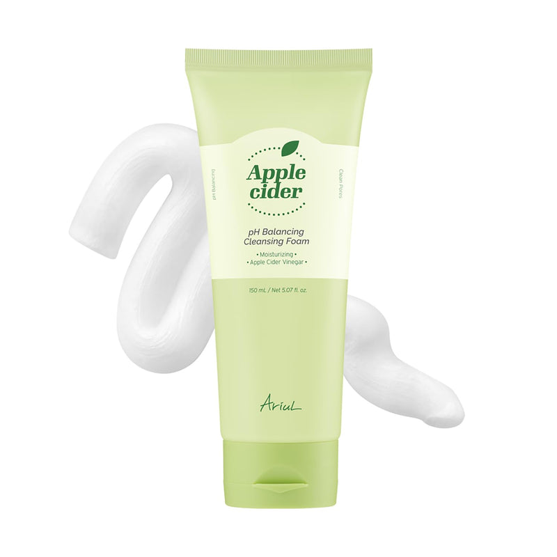 [Ariul] Apple Cider pH Balancing Cleansing Foam – Effective Pore & Exfoliation Care, Low pH, Soothing & Revitalizing Face Wash with Apple Extract, Korean Skin Care, 150ml / 5.07 fl. oz
